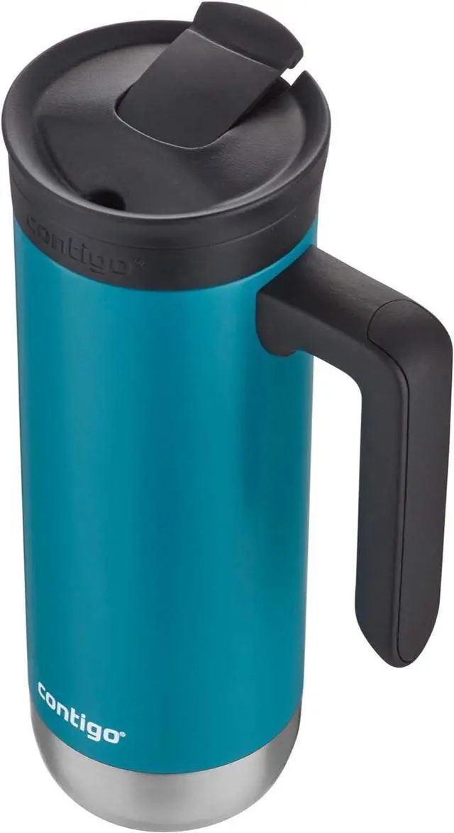 Alt view image 4 of 4 - Superior 2.0 Thermal Insulated Stainless Steel Travel Mug with Handle Leak-Proof Lid 20oz Juniper - Perfect for Hot or Cold Drinks