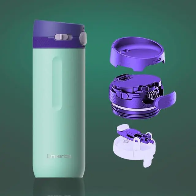 Alt view image 2 of 7 - 20 oz Thermos Vacuum Insulated Bottles - Double Wall Coffee Thermal for Travelers & Campers Keeps Drinks Hot 18H Cold 24H Leak-Free BPA-Free Food-Grade Stainless Steel (Indigo Aqua)