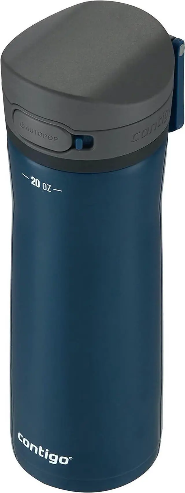 Alt view image 2 of 7 - Jackson Chill 2.0 Vacuum-Insulated Stainless Steel Water Bottle with Secure Lid Leak-Proof Travel Friendly 20oz Capacity Blueberry Color Keeps Drinks Cold for 12 Hours