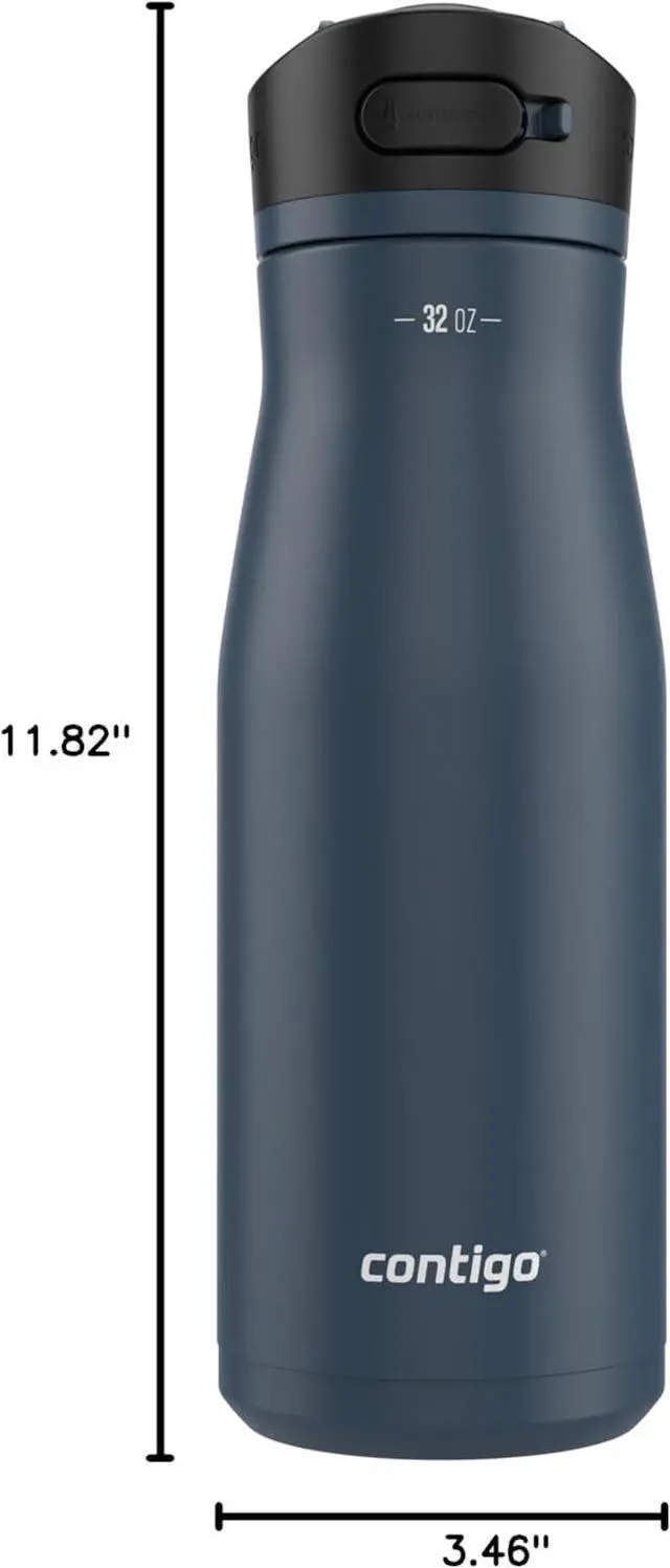 Alt view image 6 of 6 - Ashland Chill 2.0 Insulated Stainless Steel Water Bottle 32oz Blueberry