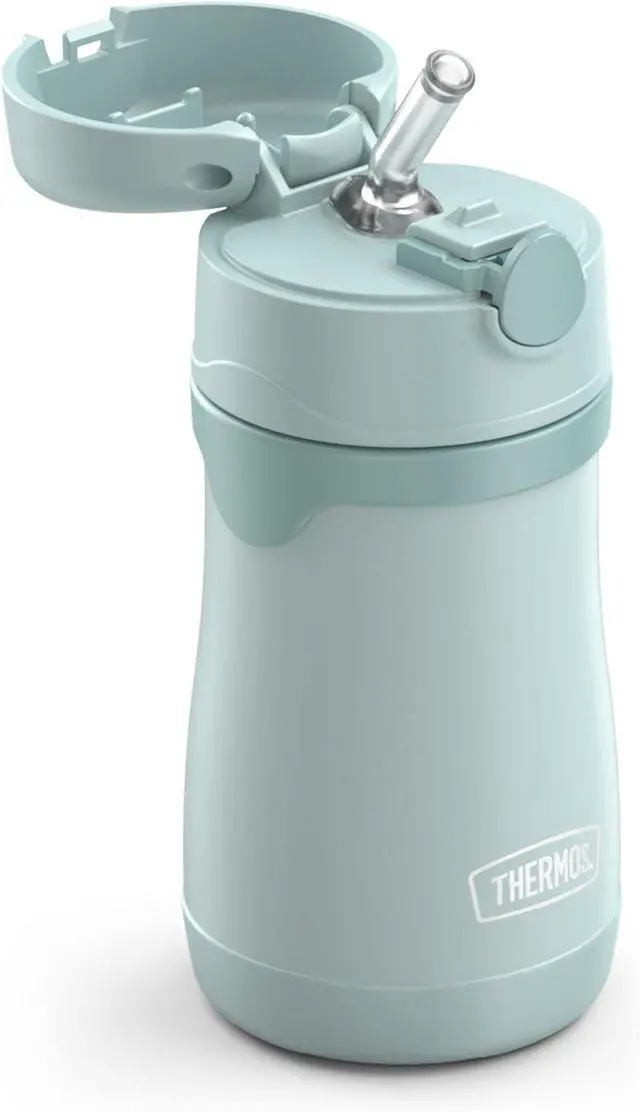 Alt view image 5 of 6 - BABY 10 ounce Stainless Steel Vacuum Insulated Straw Bottle Mint