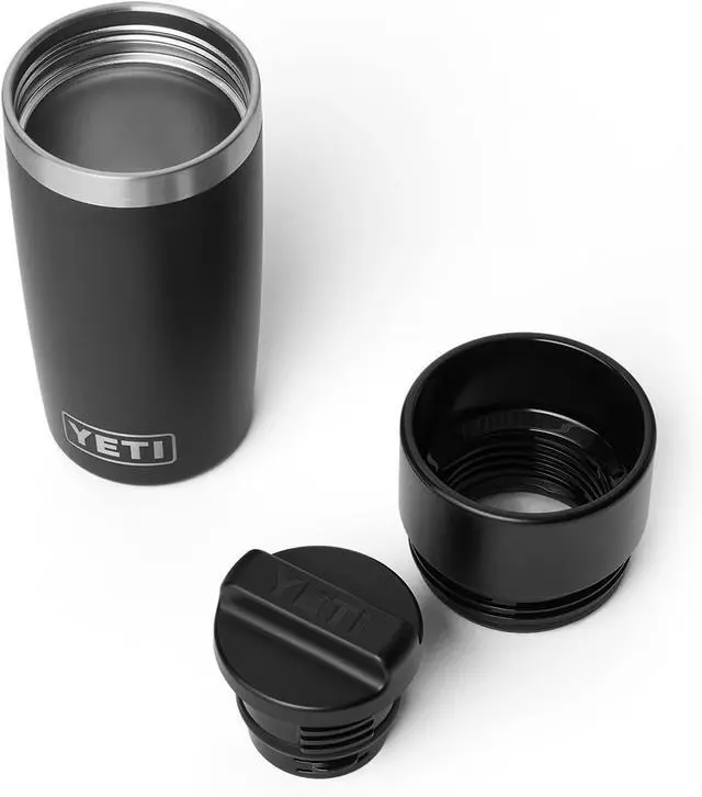 Alt view image 3 of 7 - Rambler 12 oz Travel Bottle Stainless Steel Vacuum Insulated with Leakproof Commuter Cap Black