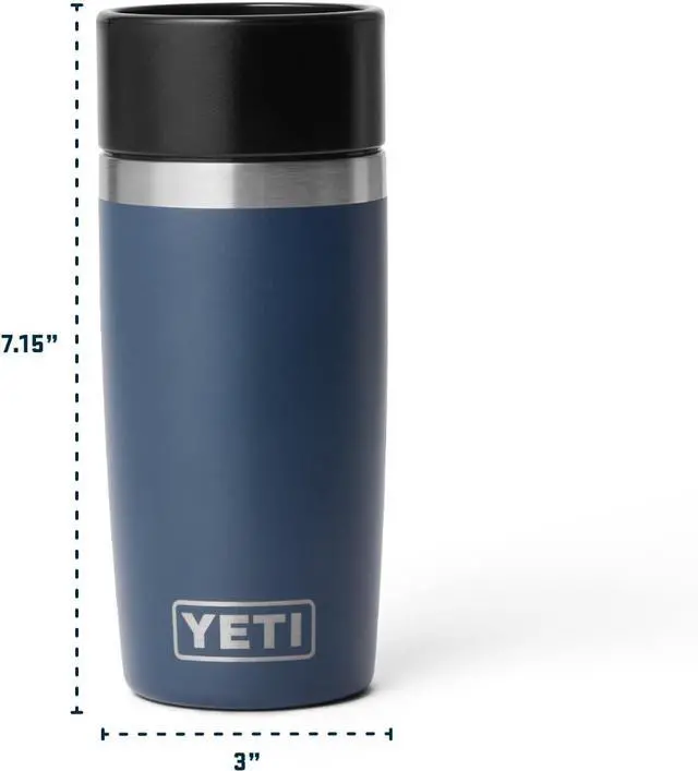 Alt view image 6 of 7 - Rambler 12 oz Travel Bottle Stainless Steel Vacuum Insulated with Leakproof Commuter Cap Black