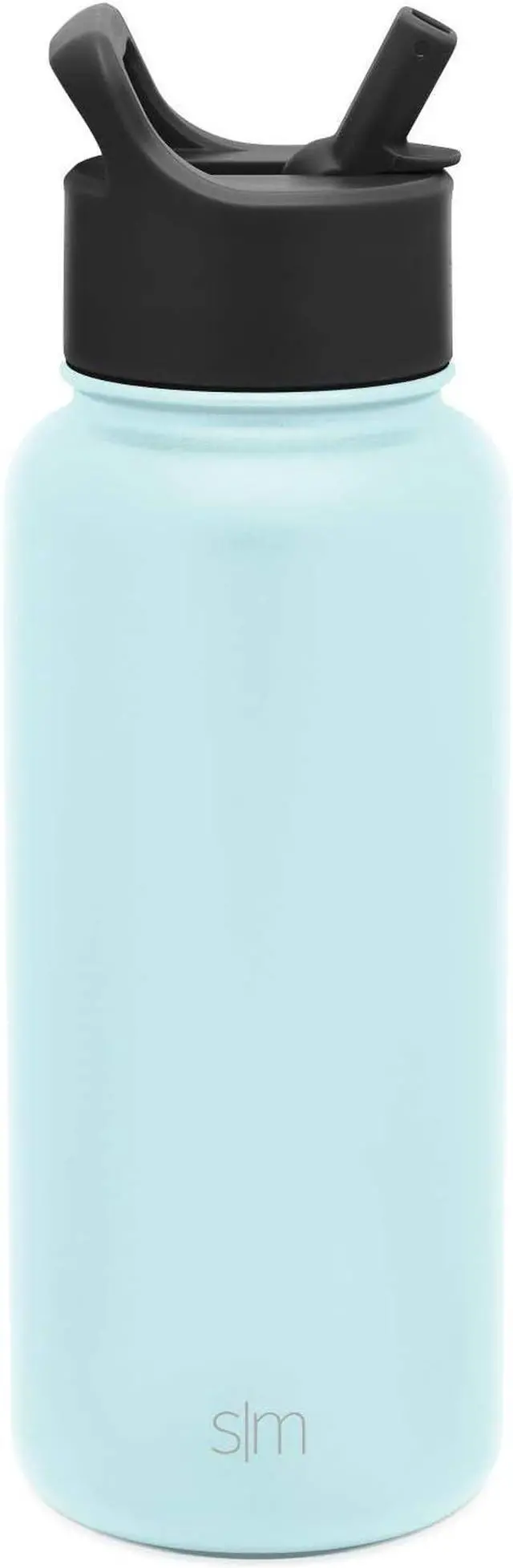 Alt view image 2 of 5 - Water Bottle with Straw Lid Vacuum Insulated Stainless Steel Metal Thermos | Reusable Leak Proof BPA-Free Flask for Gym Travel Sports | Summit Collection | 32oz Light Blue