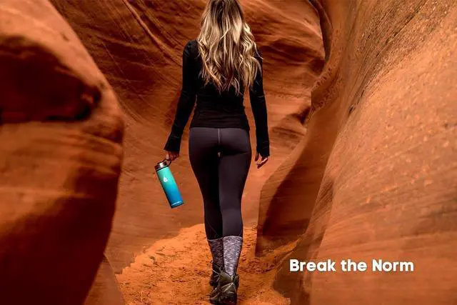 Alt view image 5 of 7 - Stainless Steel Insulated Water Bottle with Straw - For Cold & Hot Drinks - Metal Vacuum Flask with Screw Cap and Modern Leakproof Sport Thermos for Adults (Teal/Blue 24oz)