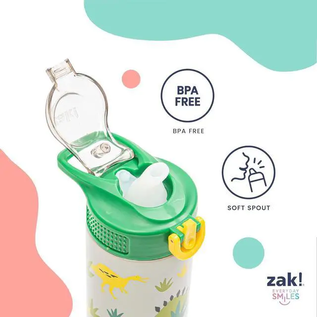 Alt view image 4 of 7 - Sanrio Sage Kids Water Bottle For School or Travel 14oz Stainless Steel Water Bottle With Straw Handle and Leak-Proof Pop-Up Spout Cover (Hello Kitty)