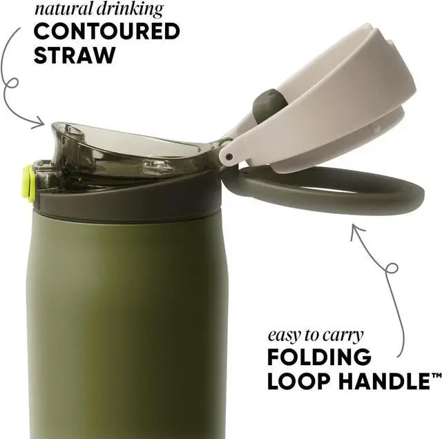 Alt view image 2 of 7 - Mesa Loop Water Bottle with Straw | 30oz Cup Holder Friendly Insulated Stainless Steel Bottles for Travel Sports and School | Cricket