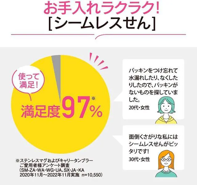 Main image of SM-VA72-AM Water Bottle One-Touch Stainless Steel Mug Seamless 24.3 fl oz (720 ml) Mint Blue