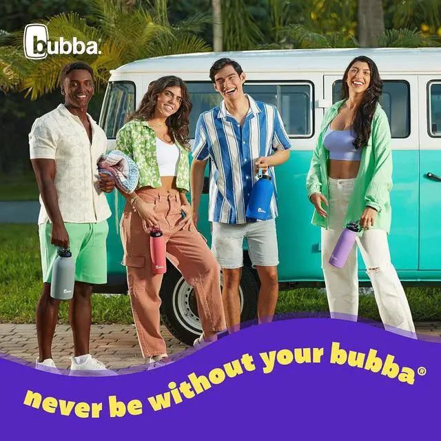 Alt view image 6 of 6 - Radiant Stainless Steel Simple-Lid Rubberized Water Bottle Bass 64oz.