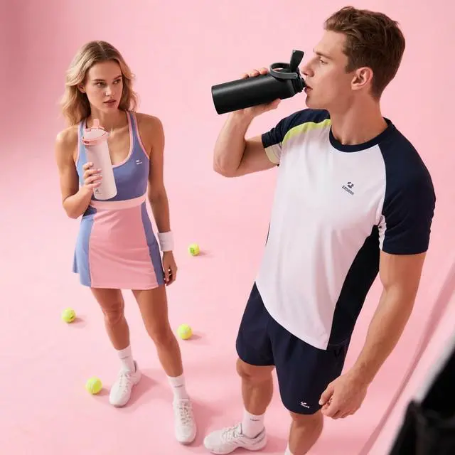 Alt view image 6 of 7 - 32 oz Metal Water Bottle for School: One-hand Push Button Lid Leakproof Keep Cold 24Hrs BPA-Free Stainless Steel Insulated Flask with Straw for Gym Camping Hiking Outdoors (Lilac Mood)