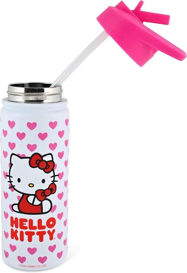 Alt view image 5 of 6 - Sanrio Hello Kitty Insulated Stainless Steel Water Bottle | 20 Oz Insulated Water Bottle | Kids Water Bottle Thermos for Girls Boys Unisex C6VAC13FN