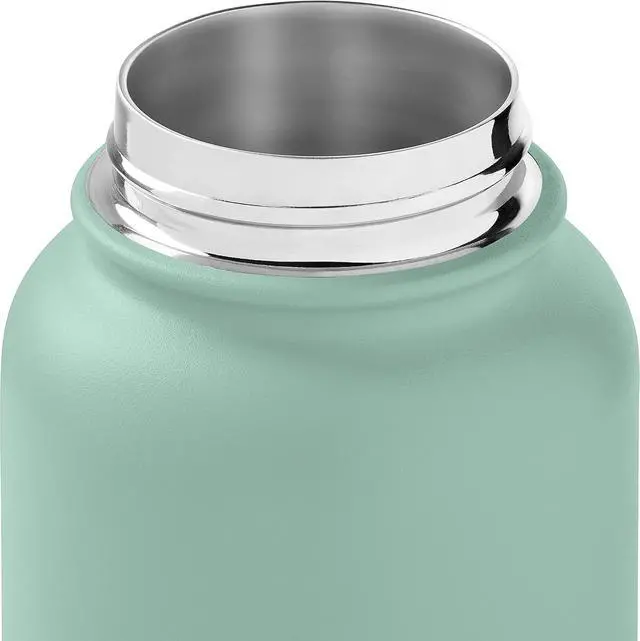 Alt view image 7 of 7 - Alder Insulated Water Bottle with Straw Lid & Handle Cap - Stainless Steel Wide Mouth Double-Wall Vacuum Insulated Thermos - BPA Free Leakproof Canteen