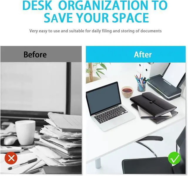 Alt view image 7 of 7 - Expanding File Folder File organizer 13 Pockets File Organizer Accordion Filing Folder Expandable File Folder for Documents Aesthetic Paper Organizer Folder for Work School Home Office Grey