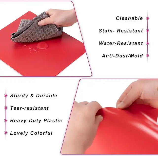 Alt view image 3 of 7 - Plastic Folders with Pockets (7 Pack Assorted Colors) Durable Heavy Duty File Folders with Business Card Slot 2-Pocket Folder for Schoolwork & Office Letter Size