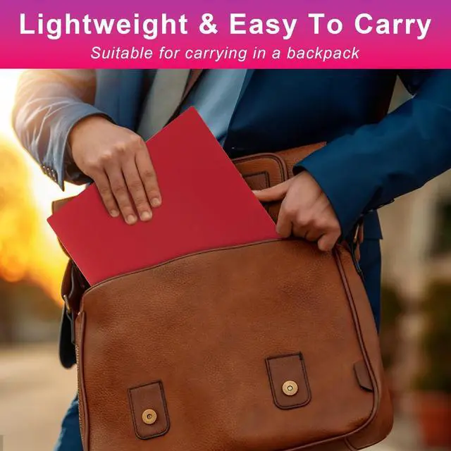 Alt view image 7 of 7 - Plastic Folders with Pockets (7 Pack Assorted Colors) Durable Heavy Duty File Folders with Business Card Slot 2-Pocket Folder for Schoolwork & Office Letter Size