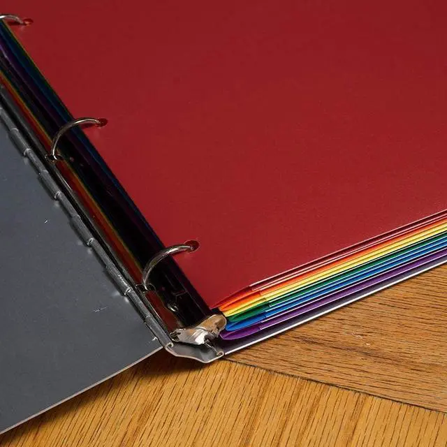 Alt view image 3 of 7 - JAM PAPER Heavy Duty Plastic 3 Hole Punch Pocket Folders - Extra Tough School Folders - Assorted Primary Colors - 6/Pack