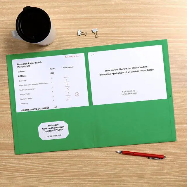 Alt view image 2 of 7 - Two-Pocket Folders Assorted Colors Letter Size 25 per box (57513)