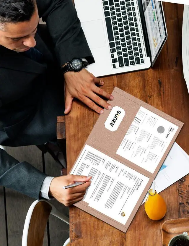 Alt view image 5 of 7 - Folders with Pockets(25 Pack Retro Colors) 2 Pocket Folders Fit Letter Size Paper Paper File Folder for School Office Home Bussiness