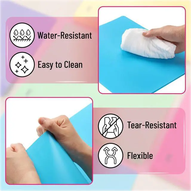 Alt view image 5 of 7 - - Folders with Pockets and Prong with Fasteners 2 Pocket Folder 3 Prong Folders 5 Pack Plastic Back to School Supplies