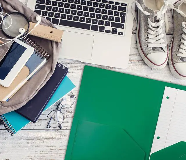 Alt view image 5 of 6 - Heavyweight Plastic 2 Pocket Portfolio Folder Letter Size Poly Folders 24 Pack (Green)