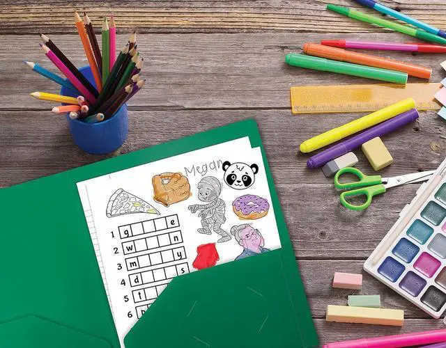 Alt view image 4 of 6 - Heavyweight Plastic 2 Pocket Portfolio Folder Letter Size Poly Folders 24 Pack (Green)