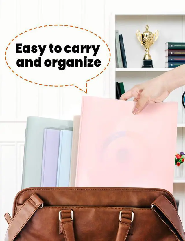 Alt view image 7 of 7 - 3-Prong Plastic Folders with Pockets (6 Pack Pastel Colors) 2 Pocket Folders with Fasteners Tear-Resistant Plastic Pockets and Fit Letter Size Paper Use for School Office Home Business