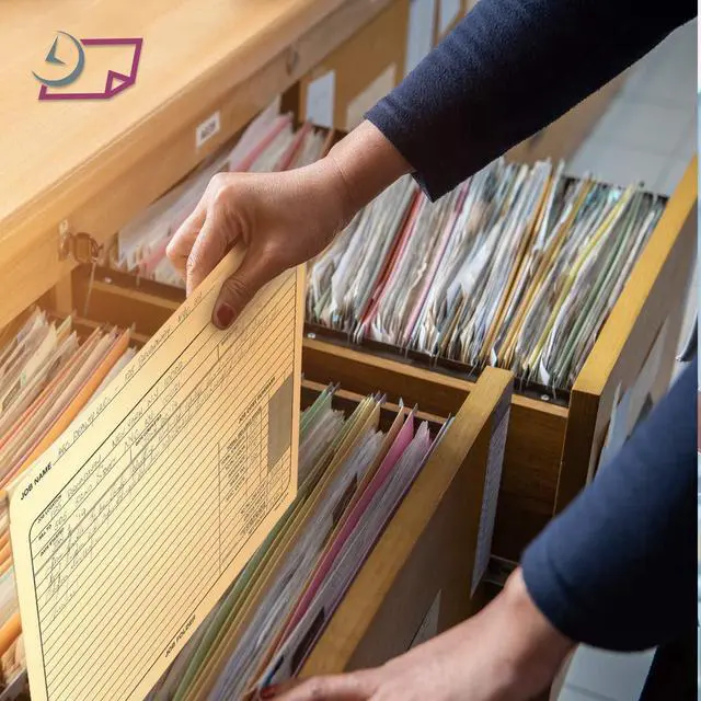 Alt view image 5 of 7 - - Job Folders Manila File Jacket 10 x 12  Heavy Duty - Preprinted to Track Job Progress Calculating Cost and Customer Correspondences - 50 Folders