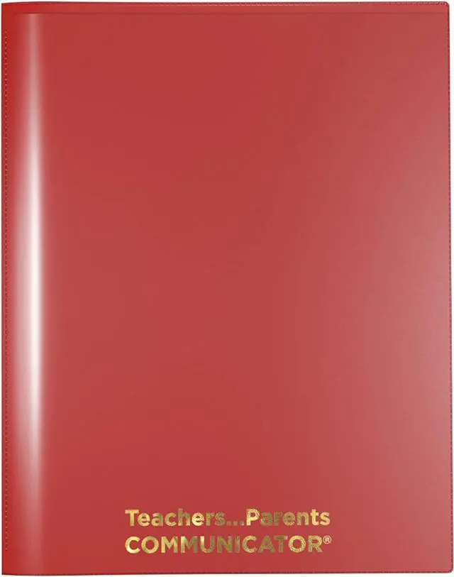 Main image of Nickys Folder? English Communicator Parent-Teacher Folder Patented Tear-Resistant Flexible Plastic 2 Inside Pockets 2 Exterior Sleeves Letter Size Paper Single Color (24 Pack) (Red)