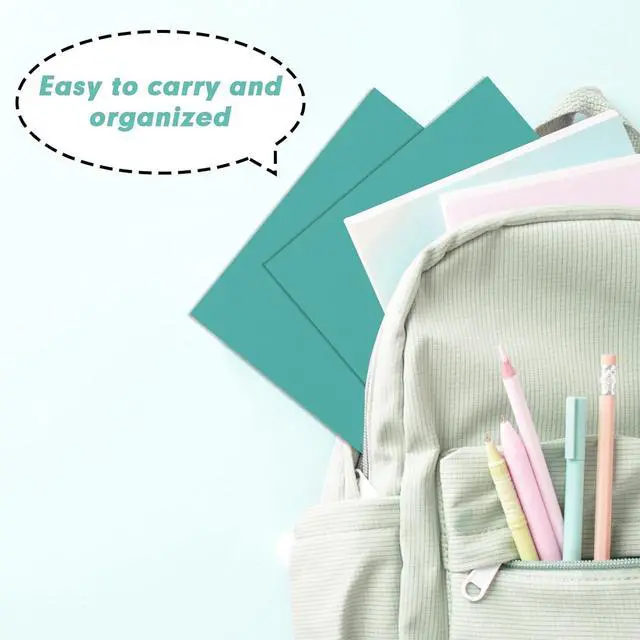 Alt view image 6 of 7 - Two Pocket Folders 75 Pack 2 Pocket Folders Fit Letter Size Paper Paper Folders with Pockets for School Office Business Home Turquoise