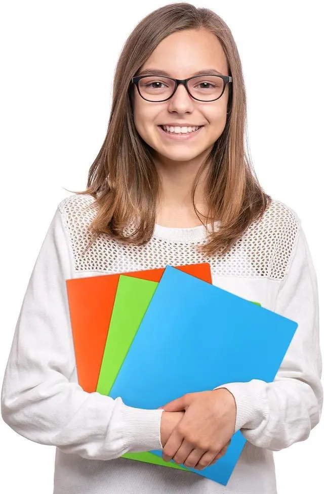 Alt view image 6 of 7 - 24pcs Folders with Pockets Plastic Pocket Folders 2 Pocket Folders with 2 Business Card Holder 6 Colors Letter Size A4 Size for Office Teaching Students and School