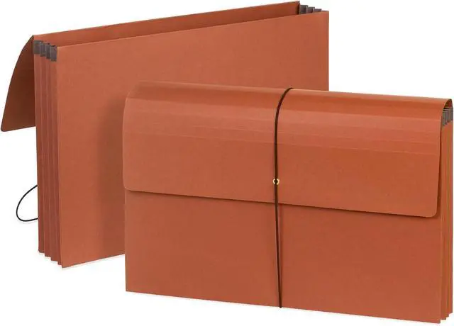 Main image of Blue Summit Accordion File Wallet with Flap and Cord Closure Legal Size 3 Expansion  10 Pack