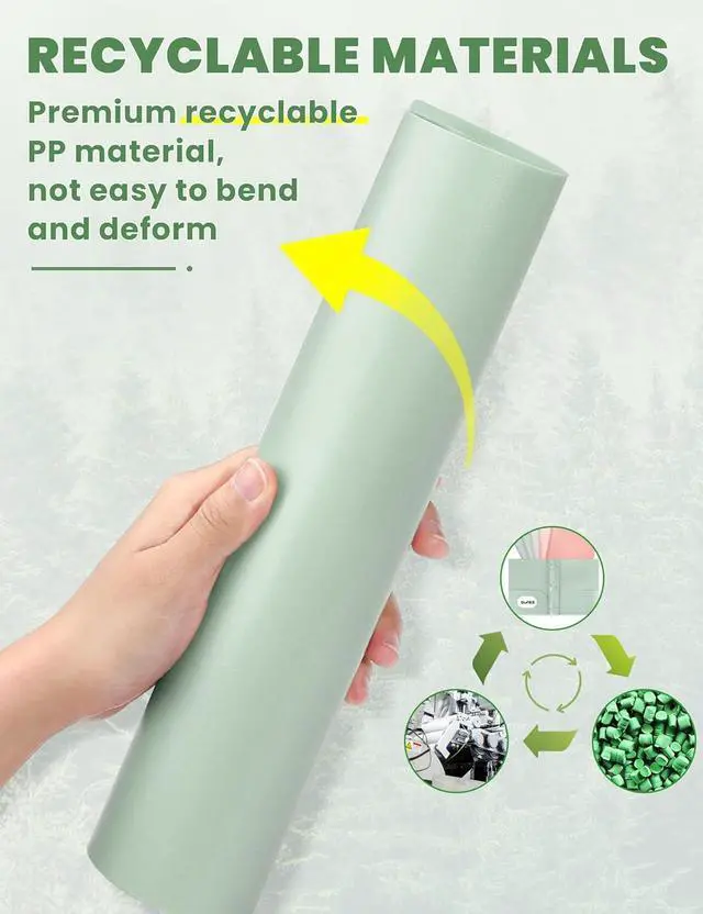 Alt view image 2 of 7 - Pocket Folders with Prongs(5 Pack Vintage Colors) Recycled Plastic Folders with Pockets and Prongs Fit Letter Size Poly Folders with Pockets for School Office Home