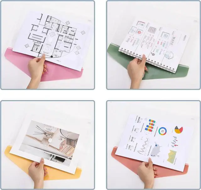 Alt view image 7 of 7 - - Clear Plastic Envelopes with Snap Closure 10 Pack A4 Letter Size Colorful Flaps Clear Folders for Documents Plastic Envelopes for Documents