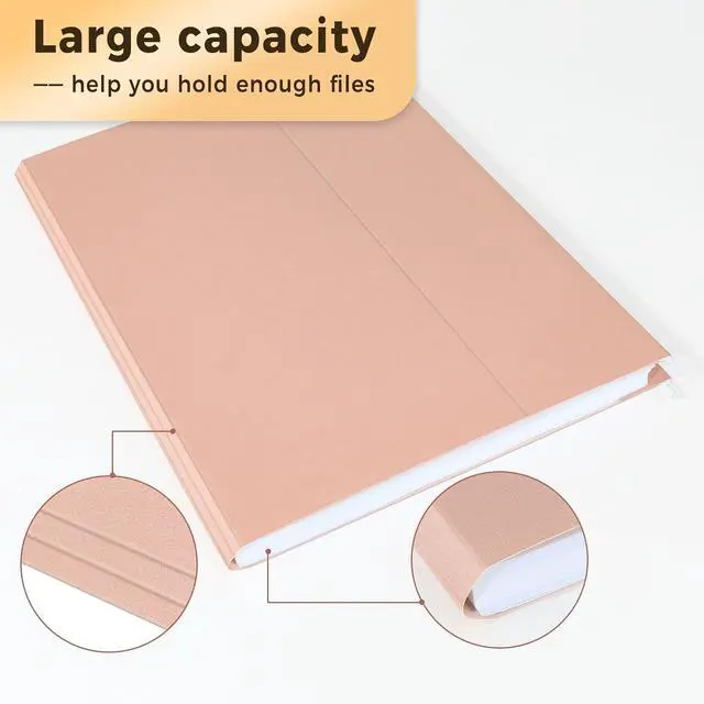 Alt view image 4 of 7 - 25 Count Hanging File Folders Pastel Colors Hanging File Folders Letter Size Hanging Folders with 1/5-cut Tabs Designed for Bulky Files Filing Cabinets Medical Charts