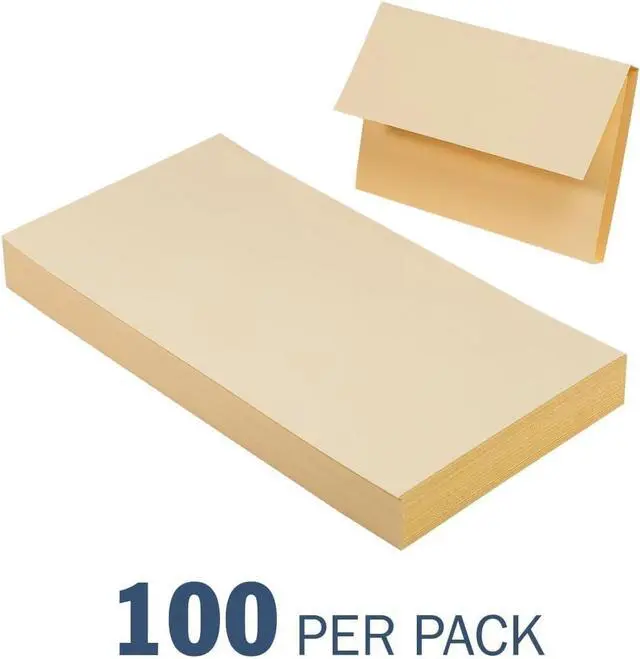 Alt view image 4 of 4 - Apothecary Products Manila Folders For Paper Files Documents XL Double Fold 100 Count Made in the USA (12 x 6 x 4.75)