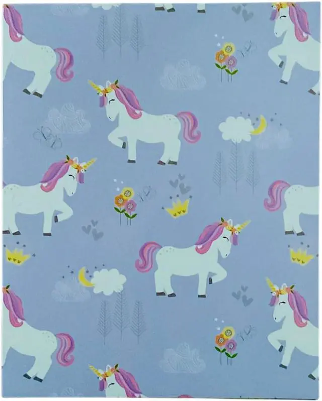 Alt view image 2 of 7 - Back to School 2 Pocket Folders | Heavy Duty | Set of 4 Portfolios | Elementary Grade School | Fun Trendy Designs (Rainbows Unicorns Butterflies Flowers)