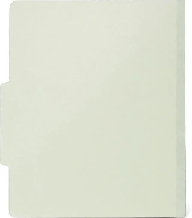 Alt view image 4 of 4 - 10 Letter Size Gray Green Classification Folders - 1 Divider 2 Inch Tyvek Expansions - Durable 2 Prongs Designed to Organize Standard Medical Files Office Reports - Letter Size Green 10 Pack