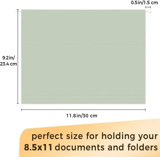 Alt view image 6 of 7 - Hanging File Folders 50 Pack Letter Size Hanging File Folders with 1/5-cut Tabs Stay Organized for Your Home and Office Bulk File Documents and Paper 10 Pastel Colors
