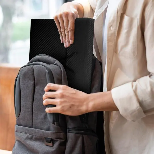 Alt view image 5 of 7 - Accordion File Organizer Expanding File Folder with 7 Pockets Portable Receipt Paper Bill Document Organizer Letter/A4 Size Filing Folder School Office Supplies Black