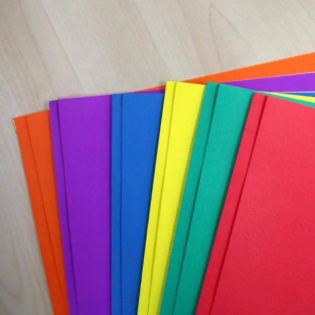 Alt view image 7 of 7 - BAZIC Two Pockets Paper Portfolio 3 Metal Fastener Clips Folder Letter Size Folders for Office Document Papers Organizer Assorted Color 10-Count