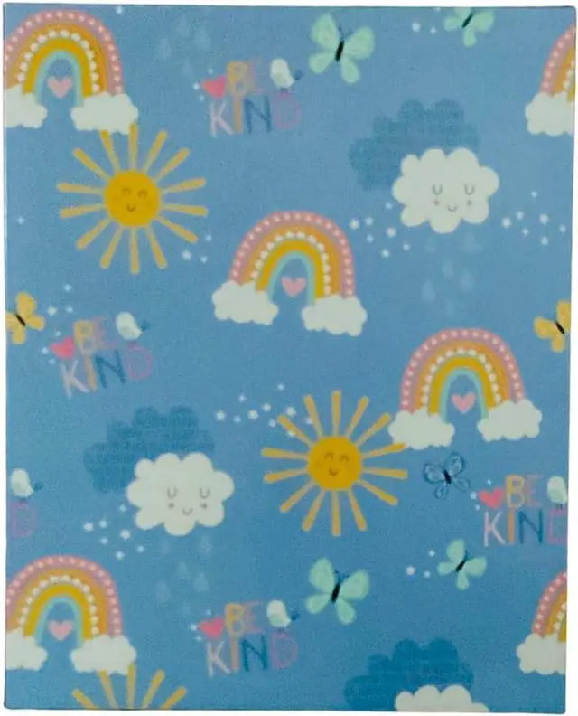 Alt view image 3 of 7 - Back to School 2 Pocket Folders | Heavy Duty | Set of 4 Portfolios | Elementary Grade School | Fun Trendy Designs (Rainbows Unicorns Butterflies Flowers)