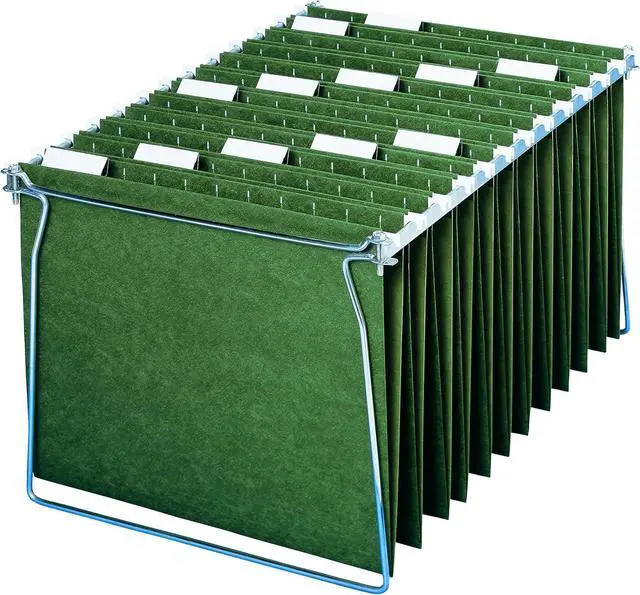 Alt view image 7 of 7 - Smead Hanging File Folder 1/5-Cut Adjustable Tab Letter Size Standard Green Hanging Folders for Filing Cabinets File Organizer Folder 25 Per Box (64055)