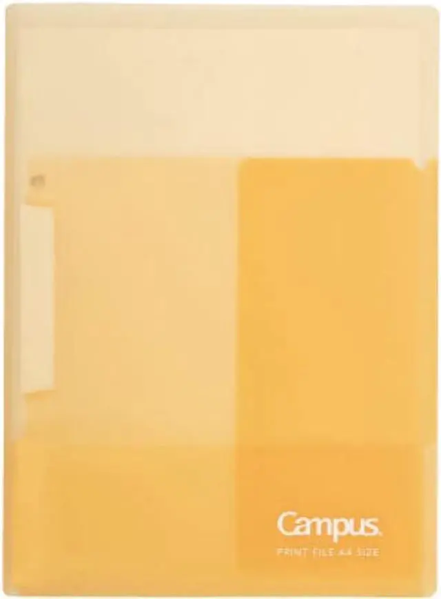 Main image of Kokuyo Campus Easy to Review Print File Clip Folder File Folder A4 Yellow Japan Import (FU-CE755Y)