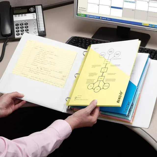 Alt view image 4 of 5 - Smead Organized Up Poly Translucent Slash File Jacket Three-Hole Punched Letter Size Assorted Colors 10 per Pack (85754) (Pack of 1)