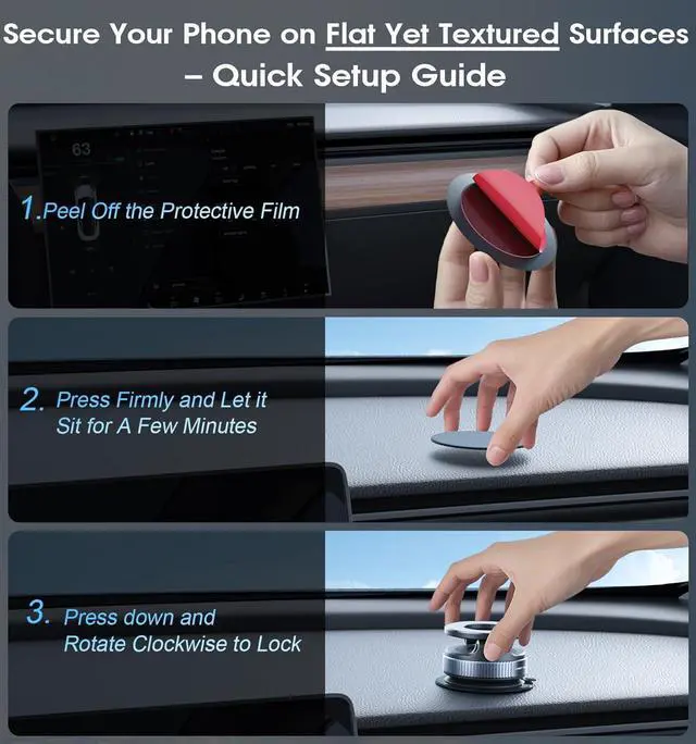Alt view image 3 of 7 - 2026 Upgraded Vacuum Magnetic Car Phone Holder 360° Reinforced 96LBS Ultra Suction Cup Phone Mount for MagSafe Cell Phone Holders for Your Car/Gym/Mirror Mount for iPhone & Android