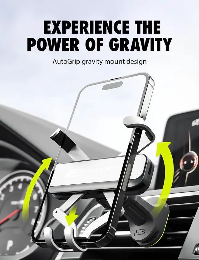 Alt view image 5 of 7 - AutoGrip Series Phone Mount for Car AC Vent