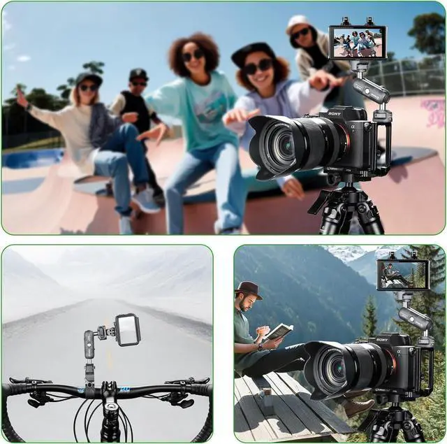 Alt view image 7 of 7 - Mini Articulating Arm Mount Camera Accessories Compatible with 1/4-20 to 1/4-20 Connectors (with Locating Pins) Aluminum-Built Arm Offers Flexibility Connectors