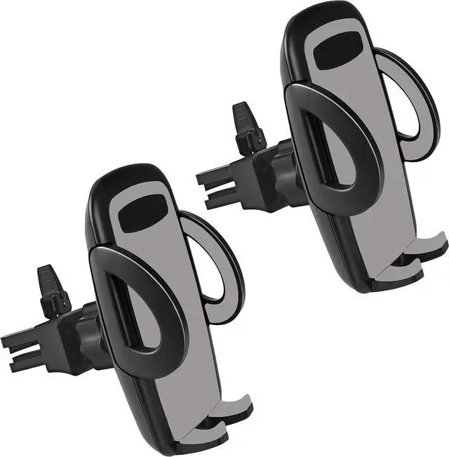 Main image of Car Phone Mount Air Vent Cellphone Holder Cradle 2Pack Universal for iPhone 15/14/13/12/11/11 Pro/11 Pro Max/X Xs XR Xs Max and More Smartphones Black
