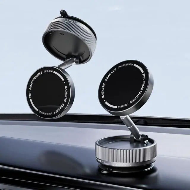 Main image of Latest Magnetic Phone Holder 360° Rotation Adjustable Vacuum Suction Phone Mount Car Phone Mount for Smooth Surface/Mirrior/Car Cell Phone Holder for iPhone Android and All Smartphone