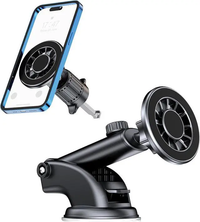 Main image of for Magsafe Car Phone Holder 20 Strong Magnets Magnetic Car Mount for Dashboard/Vent/Windshield 360°Rotation Cell Phone Car Mount for Your Car Accessories for iPhone 16 15 14 13 12 Series